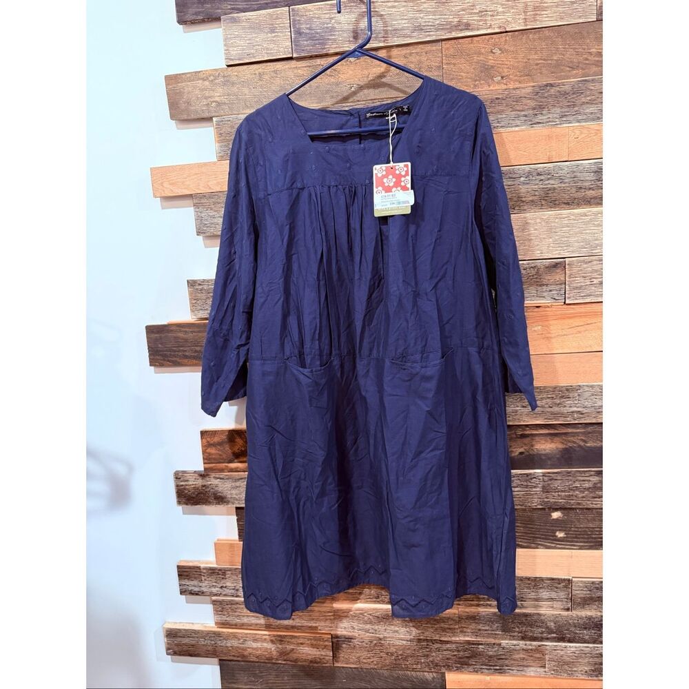Gudrun Sjoden NWT navy blue dress size Large
